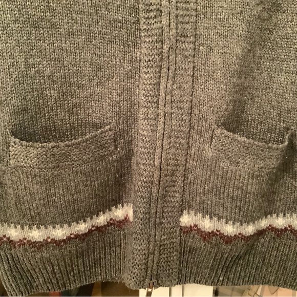 Far West Southwestern Sweaters Cardigan Wool Blend Grey Size S - Picture 6 of 8